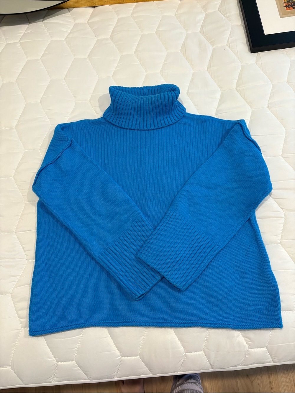 Top Shop Bright Blue Turtleneck Sweater